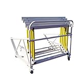 Removable Hurdle Cart, Heavy Duty Metal Iron, Portable Hurdle Racks Transportation Trolley, Commercial Race...