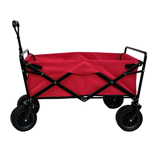 Carrito Plegable, Carro de Mano para jardín, Carro de Transporte para jardín, camión portátil para Acampar al Aire Libre, Barbacoa, Compras, jardinería, Capacidad de 150 kg