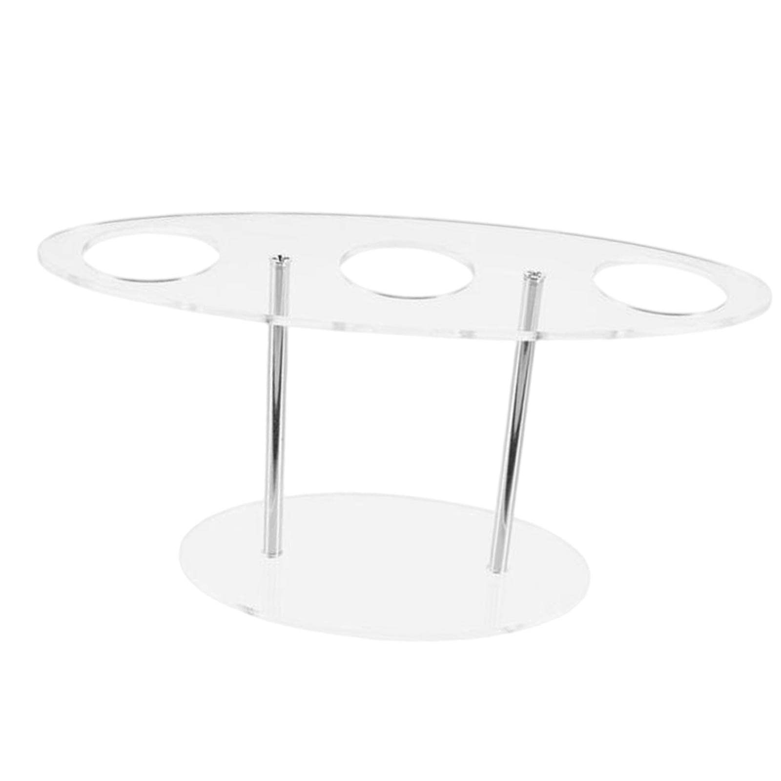 Colcolo Robusto Porta Acrilico con 3 Scomparti, Porta Cibo Decorativo Da Banco per Sushi E Popcorn, Adatto per, 6 pezzi