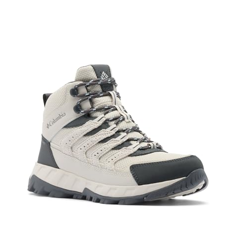 Columbia Women's Strata Trail Mid Waterproof, Cloud Grey/Dark Grey, 8