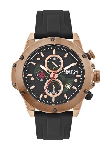 Image of Kenneth Cole Reaction Chronograph Black Dial Watch for Men - KRWGO0071103