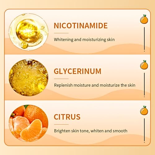 Vitamin C Brightening Body Lotion, Large-capacity Vitamin C Body Lotion, Vitamin C Body Cream, Body Moisturiser for Dry Skin, Nourishing Body Skin Care, Fast Absorbing, Non-Greasy, 250ml - Image 8