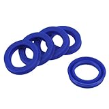 YOKIVE 5 Pcs UHS Radial Shaft Seals, Industry PU Oil Seals for Hydraulic Cylinders (Blue, 18-mm ID x 26-mm OD 5-mm Width)
