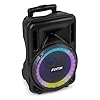 Fenton FT10LED MK2 10" Portable PA System with Wireless UHF Microphone, Bluetooth Party Speaker with LED Light, USB/SD MP3 Playback, Rechargeable Battery & Wheels, 450W #4