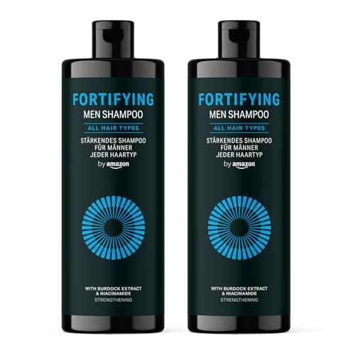 by Amazon - Champú Fortifying Men, 2 x 400 ml