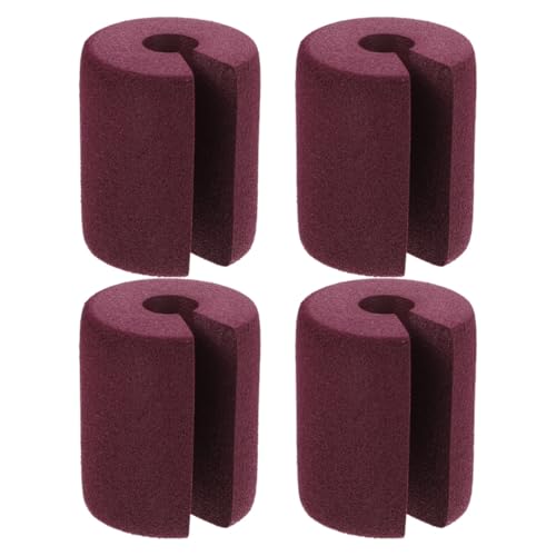 Uonlytech Tope de Puerta Protección Anti Pellizcos Nbr Suave 4 Piezas Color Marrón para Seguridad Infantil en Puertas y Ventanas Corredizas, Bloqueo para Evitar Portazos y Proteger Dedos