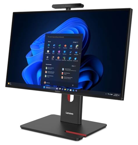 Image of Lenovo ThinkCentre M90a Gen 6 All-in-One with 27″ QHD (2560x1440) 120Hz Non-Touch Display, Intel Core Ultra 7 265 vPro Processor, 64GB DDR5-5600MT, 1TB SSD, Wi-Fi 7, UltraFlex Stand, Windows 11 Pro
