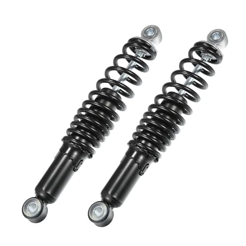 VekAuto リアサスペンション バイク リアショック リアショックアブソーバー スプリング 汎用 黒 1ペア 320mm