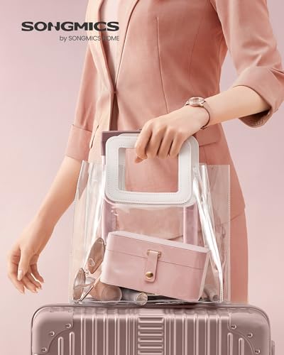 Image of SONGMICS Travel Jewelry Organizer, 2-Layer Portable Jewelry Box Case