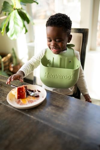 Heaveroo Silicone Vomit Bib, America's 1st Safety Certified Silicone Vomit bib, XL Bucket Design to Catch Vomit and other messes - Image 7