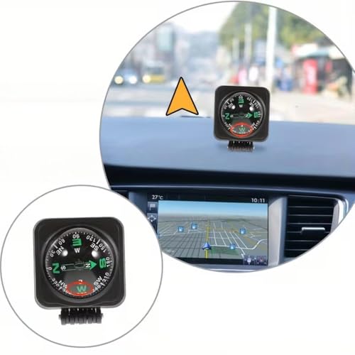 Brújula e inclinómetro para auto, plegable y adhesiva miniatura 4