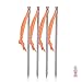 iBasingo Titan Heringe Ultraleicht Zelt Stakes Heavy Duty Zelt Nägel Outdoor Markise Stakes Camping Ground Pin Zelt Zubehör für Gras Harten Boden mit Seil 168mm 4 pcs/Lot Ti1555B