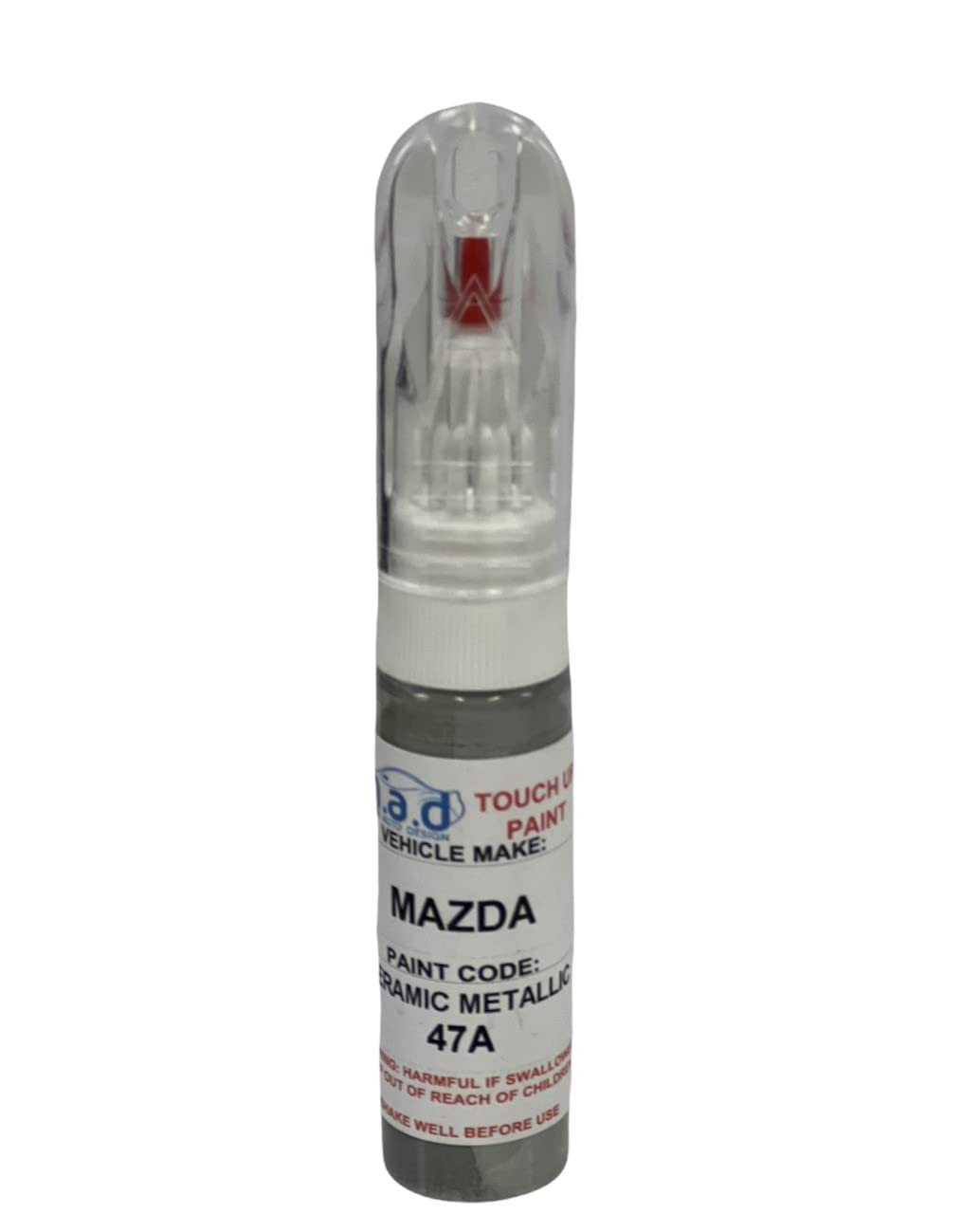 M.a.d Myldan Auto Design Paint + Lacquer Touch Up Car Paint 20Ml Pen For Mazda Ceramic Metallic 47A Cx-5 Mx-5 Etc (Paint + Lacquer)