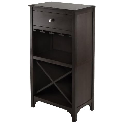 Winsome Ancona Weinaufbewahrung, Holz, Dunkler Espresso Cover