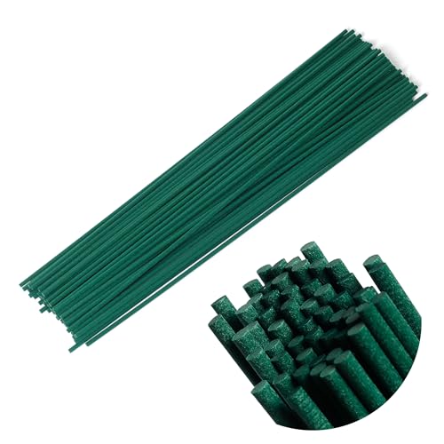 ディフューザー スティック 30cm 直径3mm 50本 リードアロマスティック ラタンスティック リードディフューザー スティック 人工繊維素材 高級 カビが出ない 長持ち 香りリードスティック 詰め替え 交換用 リフィル グリーン