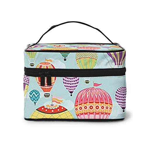 Preisvergleich Produktbild Bunte Heißluft-Balloontravel-Kosmetiktasche, Make-up-Tasche Kulturbeutel, tragbar für Kosmetik Make-up-Bürsten Toilettenartikel Reisezubehör