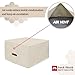 Porch Shield Fire Pit Cover - Waterproof 600D Heavy Duty Fade Resistant Square Patio Fire Pit Table Cover Beige - 50 x 50 inch