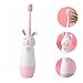 IWOWHERO Boy Girl Sonic Electronic Toothbrush Boys and Girls Toothbrush Brush Head Easy Operation Design