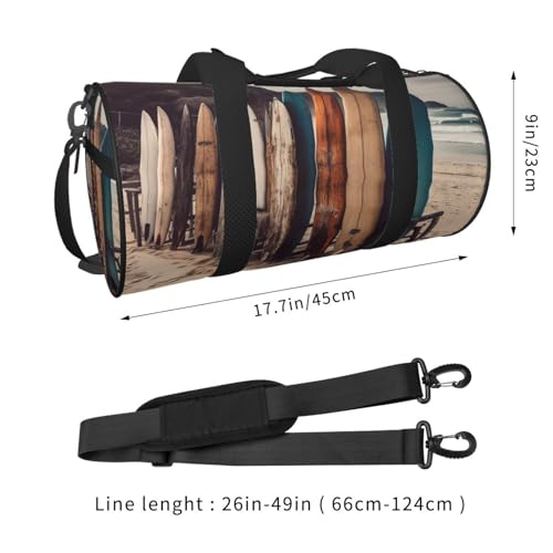 Travel Duffle Bag Weekender Bags for Men Women with Shoe Compartment Large Capacity Weekender Overnight Bag Boards On The Beach Carry On Tote Bags Sport Gym Bag for Travel Yoga, Black, One Size2