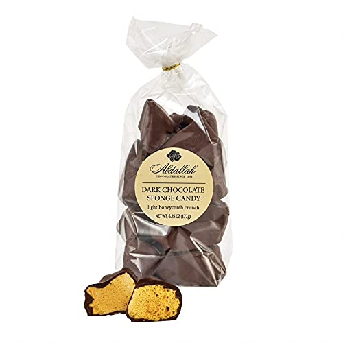 Abdallah Chocolates-Dark Chocolate Sponge Candy, sold as a Two Pack (two 6.25 oz bags)