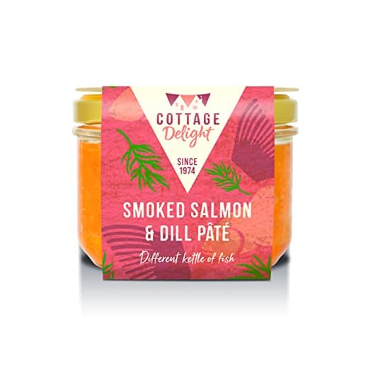 Cottage Delight - Smoked Salmon & Dill Pâté - 180g, Brown