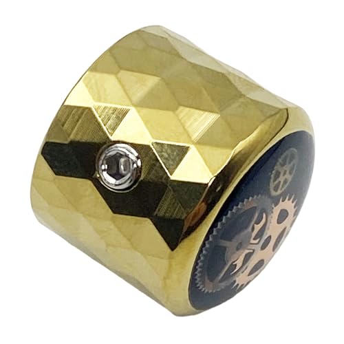 Universals Fit Volumes Tone Knob Cap for Electric Guitar Bass with Aluminum Alloy Gear Fashionable Styles Simple Mount Aluminum 