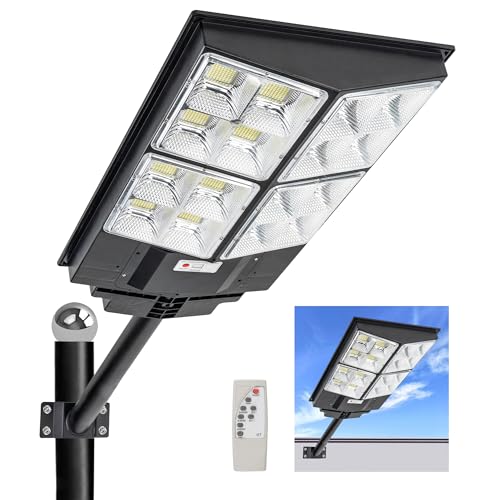 【Installazione Semplice】 - Le luci di sicurezza solari sono fornite con kit di montaggio per parete e palo. Nessun cablaggio è necessario! Si installano facilmente su pareti, pali, alberi, balconi o ovunque all'aperto (l'altezza di installazione consigliata è di 4-8 metri). Perfette per strade e vialetti, parcheggi, campi da basket, garage, giardini, cortili, piazze e altri luoghi dove è difficile raggiungere la corrente elettrica.