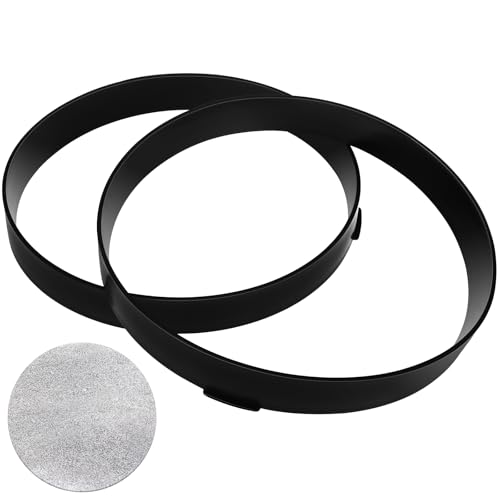 HANABASS 2Pcs Plastic Concrete Walk Maker Mold Round Stepping Stone Mold Concrete Molds for Walkways, 14.8x14.6x4.5 Inches