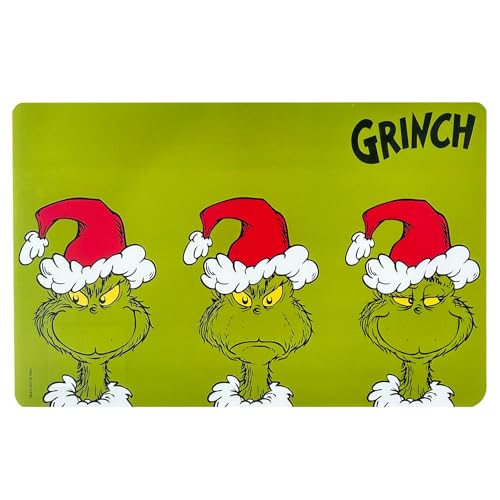 The Grinch ? Platzmatte Platzdeckchen Plastik 44x28,5cm Grün Tischdeko Weihnachtsdeko ? Weihnachts Tischset mit Grinchmotiven ? Telleruntersetzer als weihnachtliche Deko für Esstisch & Adventszeit für 8,99 EUR bei amazon.de Bild: The Grinch ? Platzmatte Platzdeckchen Plastik 44x28,5cm Grün Tischdeko Weihnachtsdeko ? Weihnachts Tischset mit Grinchmotiven ? Telleruntersetzer als weihnachtliche Deko für Esstisch & Adventszeit für 8,99 EUR bei amazon.de