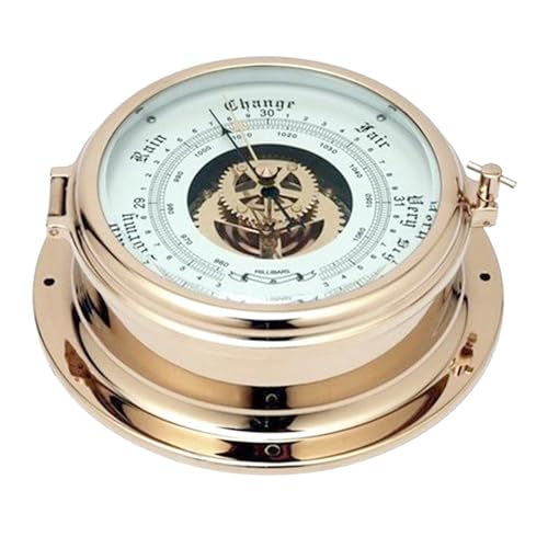 Sinjee ML-NC02 Brass Barometer, Fishing Weather Station,Weather Station,Maritime Barometers thumb #1