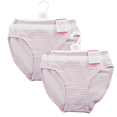 FEM GIRL Seamless Underwear Bikini Panties for Girls - 2 Pack or 4 Pack2