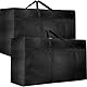 YUEcthynous 2 Stück 120L Extra Große Aufbewahrungstasche, 600D Oxford Heavy-Duty Umzugstaschen mit Reißverschlüssen Handgriff, wasserdichte Tragetaschen für Kleidung, Decken und Kissen