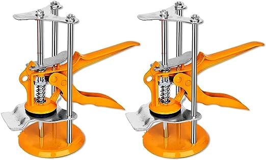 Helmik Tile Lifting Adjuster Positioner Leveler | Tile Height Adjuster Labor-Saving Clamping Tool Wall Leveling System Tool | Tiling Elevating Construction Tool for Wall Ceramic Tile (2 Pics, Yellow) (B0CD2WSKL7) Amazon Price History, Amazon Price Tracker