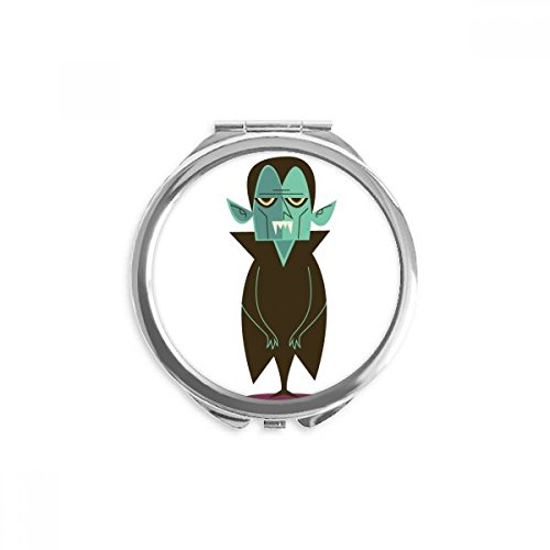 Miroir rond maquillage de poche Halloween ghost portable pour retouches