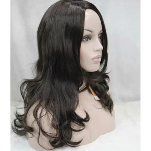 Perruque mi-longue bouclée naturelle pour sublimer votre coiffure de bureau quotidienne