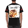 Men's Papa Rock Band Roach Printed Crewneck Shirt Classic and Versatile Tops Comfortable and Breathable Shirt Multicolor M #3