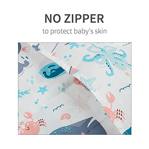 Image of ALVABABY Toddler Pillowcases Organic Cotton Fit 13 inchx 18 inch or 12 inchx16 inch Kids Pillow Cover Envelope for Girl Boy Travel 2 Pack(Pillowcase Only)