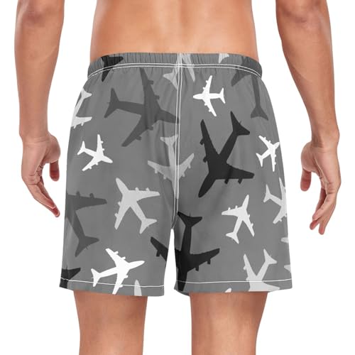 Mens Swim Trunks Swim Shorts Quick Dry Beach Shorts with Compression Liner and Zipper Pocket2