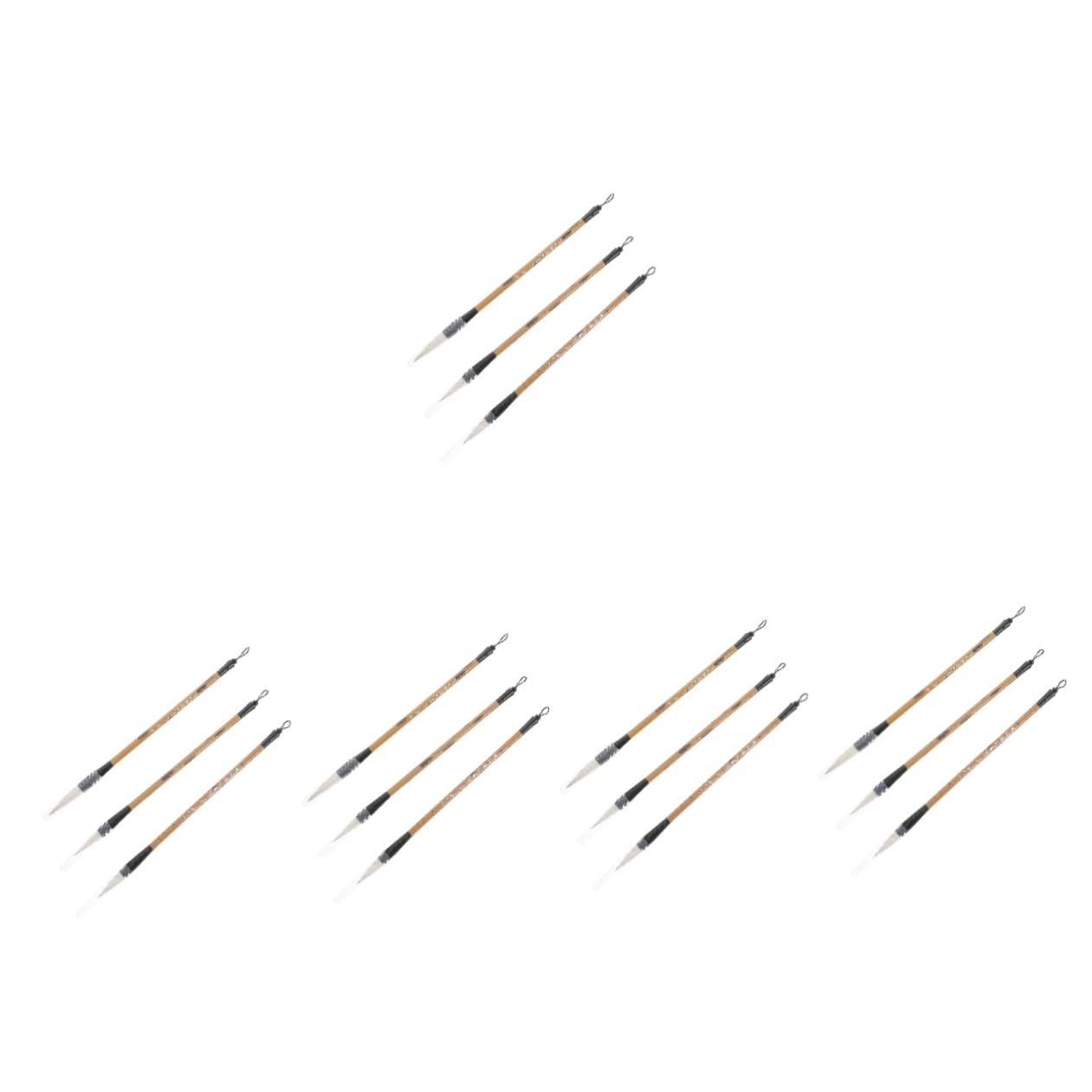 OSALADI 5 Set Pennelli Calligrafia Tradizionali Multifunzione Pennelli Per Scrittura E Pittura Testa Morbida E Flessibile Per Principianti E Uso Domestico 3 Pezzi * 5