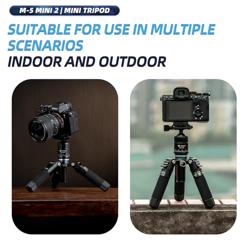 Fotopro Cámara Trípode, Mini Trípode Completo con Rótula de Bola, Zapata Rápida, Nivel de Burbujas, Tripode Cámara Reflex para Nikon, Sony, Canon, DSLR - imagen 7