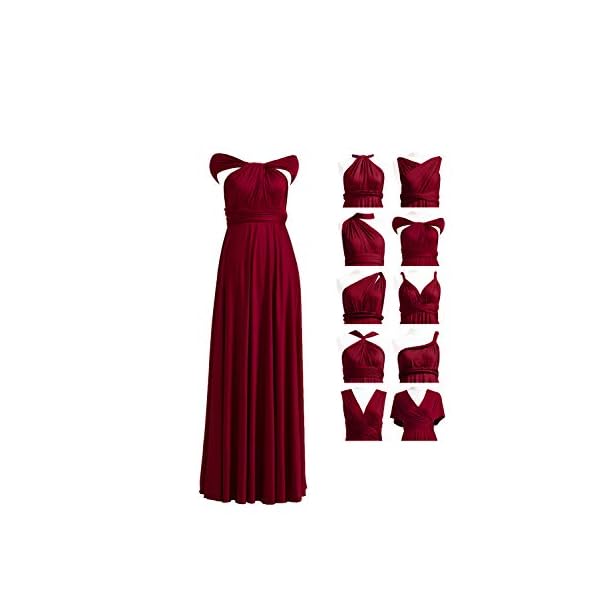 Bridesmaid Dress,Womens Long Prom Dresses Infinity Dress with Bandeau, Convertible Dress, Bridesmaid Dress, Long,Short, Plus Size, Multi-Way Dress, Twist Wrap Dress