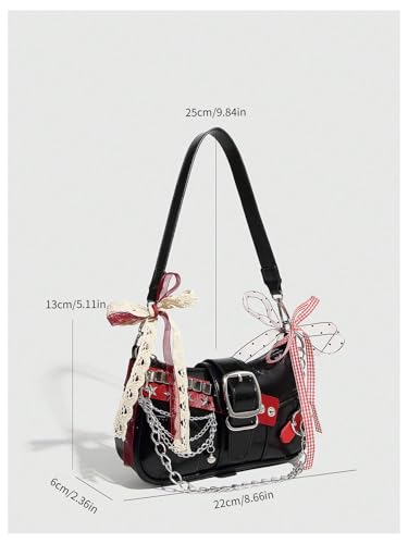 Image of Verdusa Women's Y2k Purse Star Embroidery Cute Shoulder Bag Y2k Accessories