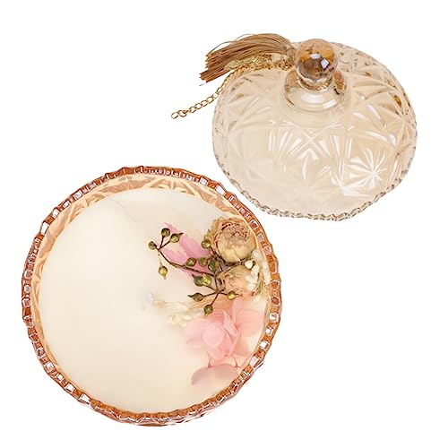 Mikikit 1Pieza Vela Aromática de Cera de Contenedor de Decorativo para Regalar y Decorar Aromaterapia Natural para Románticos y Relajantes