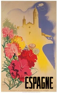 Espagne Art Print Art Poster Print by Movell , 28x40