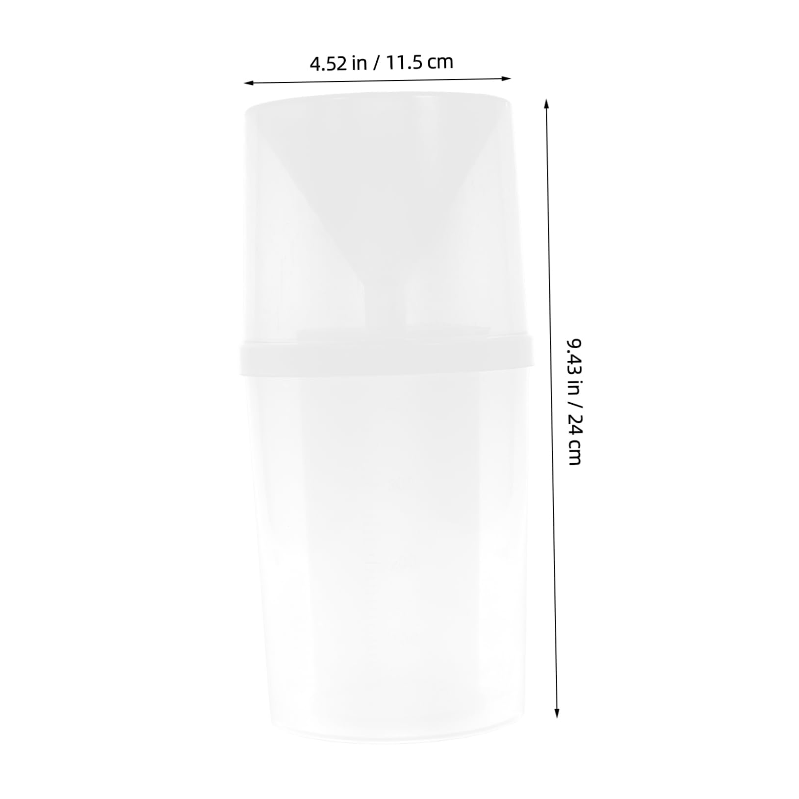 Unomor Large Rain Gauge Outdoor Plastic White Outdoor Rain Gauge Rain Gauge for Yard Plastic Rain Gauge