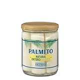 Hacendado Ganze Palmenherzen (Palmito) – Premium Qualität – 3er Vorratspack – 3 Gläser à 410 g (Abtropfgewicht 250 g) – Zart & Mild – Ideal für Gourmet-Salate & Vegane Küche
