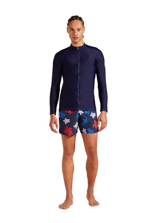 Men's Zipped Long Sleeves Rashguard Mock Neck3