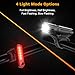Ascher Ultra Bright USB Rechargeable Bike Light Set, Powerful Bicycle Front Headlight and Back Taillight, 4 Light Modes, Easy to Install for Men Women Kids Road Mountain Cycling Black