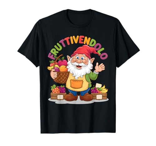 Fruttivendolo Nano Frutta e Verdura Regalo Divertente Maglietta