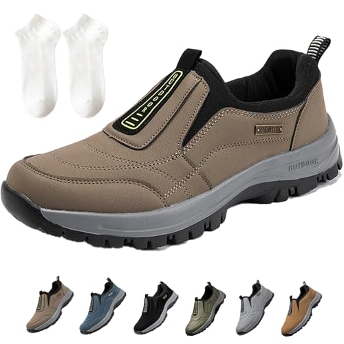 Enjerr Orthopedic Shoes Men Womens, Enjerr Orthopedic Balance Shoes Men for Balance, Waterproof Slip-On Arch Support Sneakers